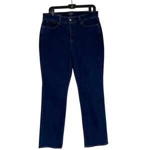 NYDJ Marilyn‎ Straight Dark Wash Jeans Womens 14 Lift Tuck Technology